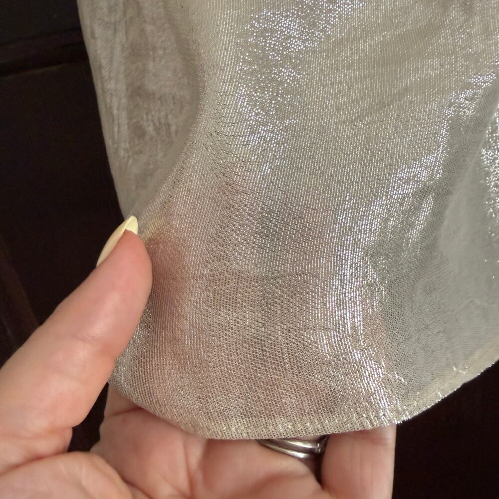 HALABALOO Silver Shimmery Rosette Girl's Party Dress | 4T - Picture 5 of 7